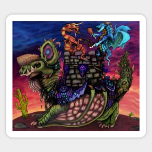 Triad of the radiant cactus Tower Dragons Sticker